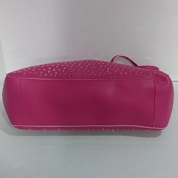 Bath & Body Works VIP Hot Pink Cutlet Tote Bag With Shine On Coin Pouch *NWT* - Picture 6 of 12